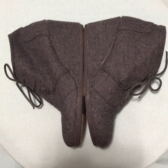 Toms charcoal felt wedge lace up - Picture 4 of 7